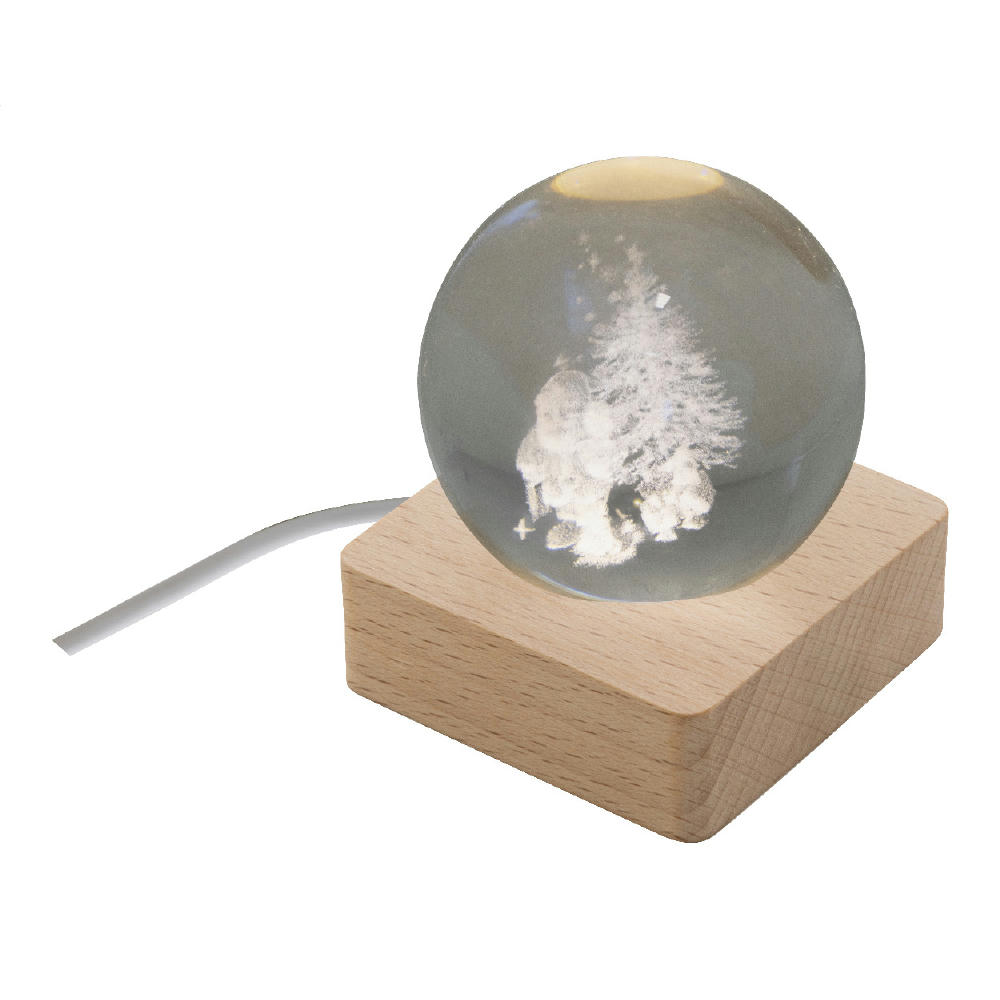 Leuchtkugel mit Weihnachtsmotiv Borealis