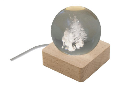Leuchtkugel mit Weihnachtsmotiv Borealis