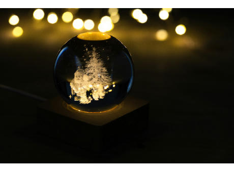 Leuchtkugel mit Weihnachtsmotiv Borealis