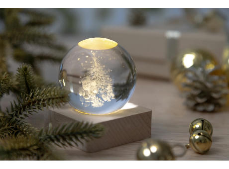 Leuchtkugel mit Weihnachtsmotiv Borealis