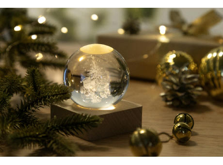 Leuchtkugel mit Weihnachtsmotiv Borealis