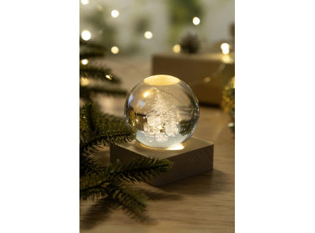 Leuchtkugel mit Weihnachtsmotiv Borealis