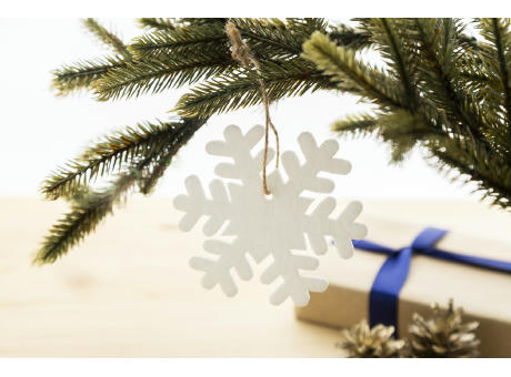 RPET Weihnachtsbaumschmuck, Schneeflocke Joulox