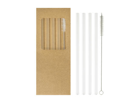 Glas-Trinkhalmset Borosip