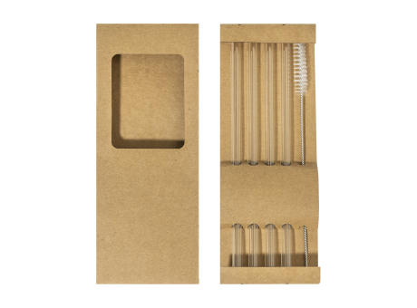 Glas-Trinkhalmset Borosip