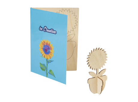 individuelle Puzzle-Postkarte, Blume SendCraft