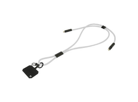60W Lanyard mit Lade- und Datenkabel aus RPET HolCharge