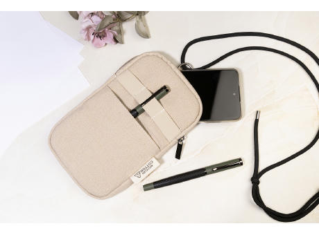 Umhängetasche für Handys aus recyceltem Canvas CanvaFon