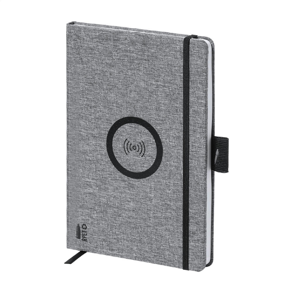 Notizbuch mit Wireless-Charger Charbuk