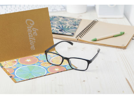 Postkarte mit Brillenreinigungstuch Dioptry Mail Eco