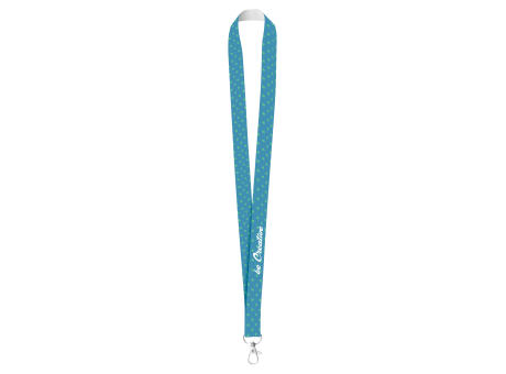Polyester Lanyard mit Metall-Karabiner und einseitiger Sublimationsdruck.  Subyard Zero