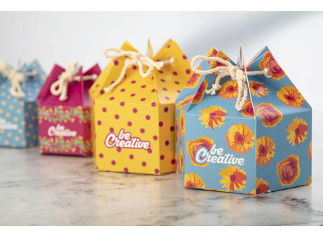 Sechseckige Geschenkbox CreaBox HexaCord M