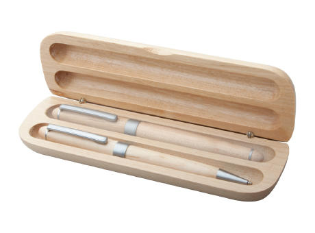 Kugelschreiber Set aus Holz Nawodu