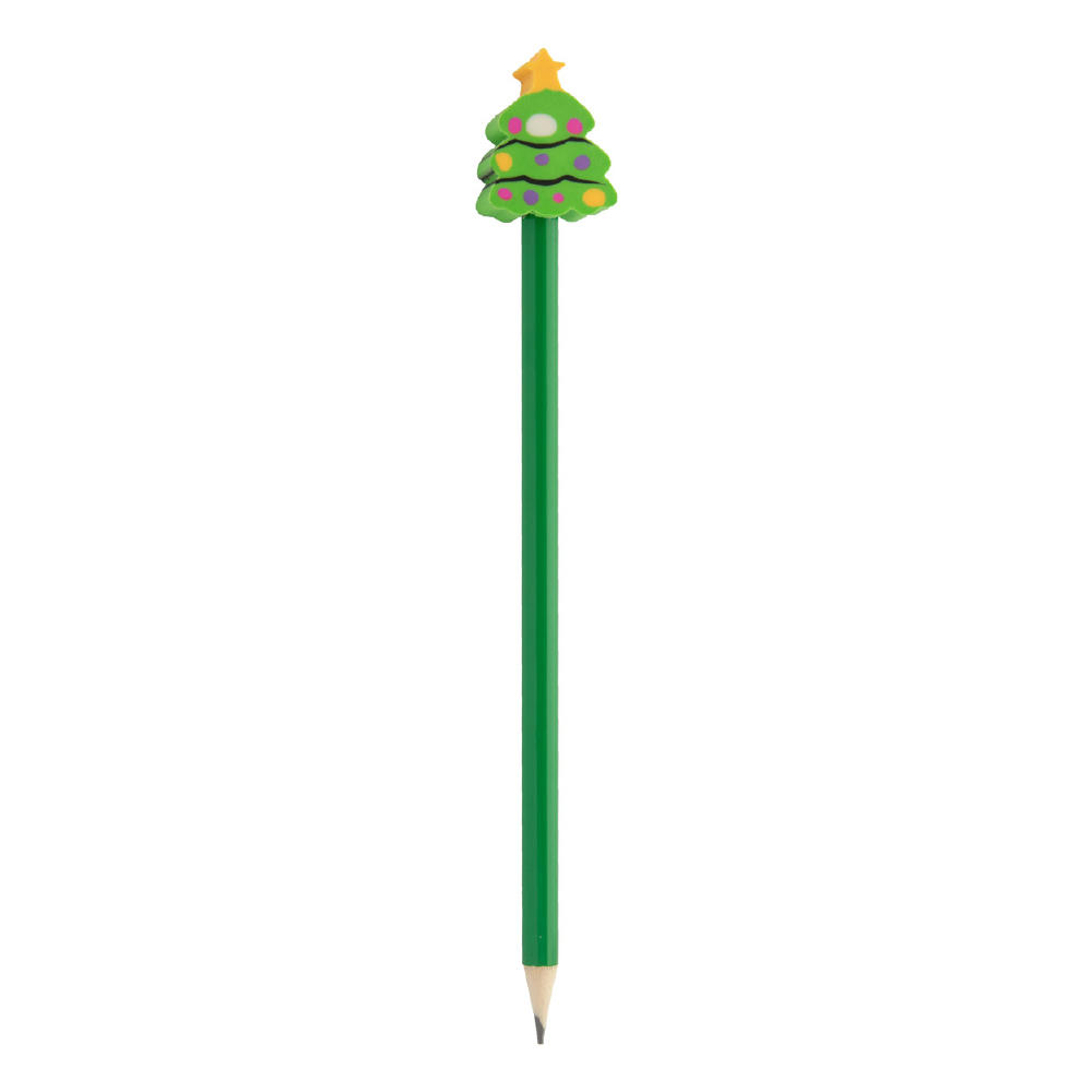 Bleistift mit Weihnachtsfigur, Weihnachtsbaum Ramsvika