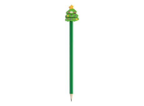 Bleistift mit Weihnachtsfigur, Weihnachtsbaum Ramsvika