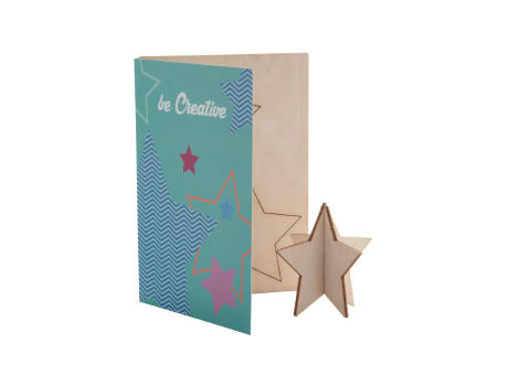 Weihnachtskarte, Stern CreaX