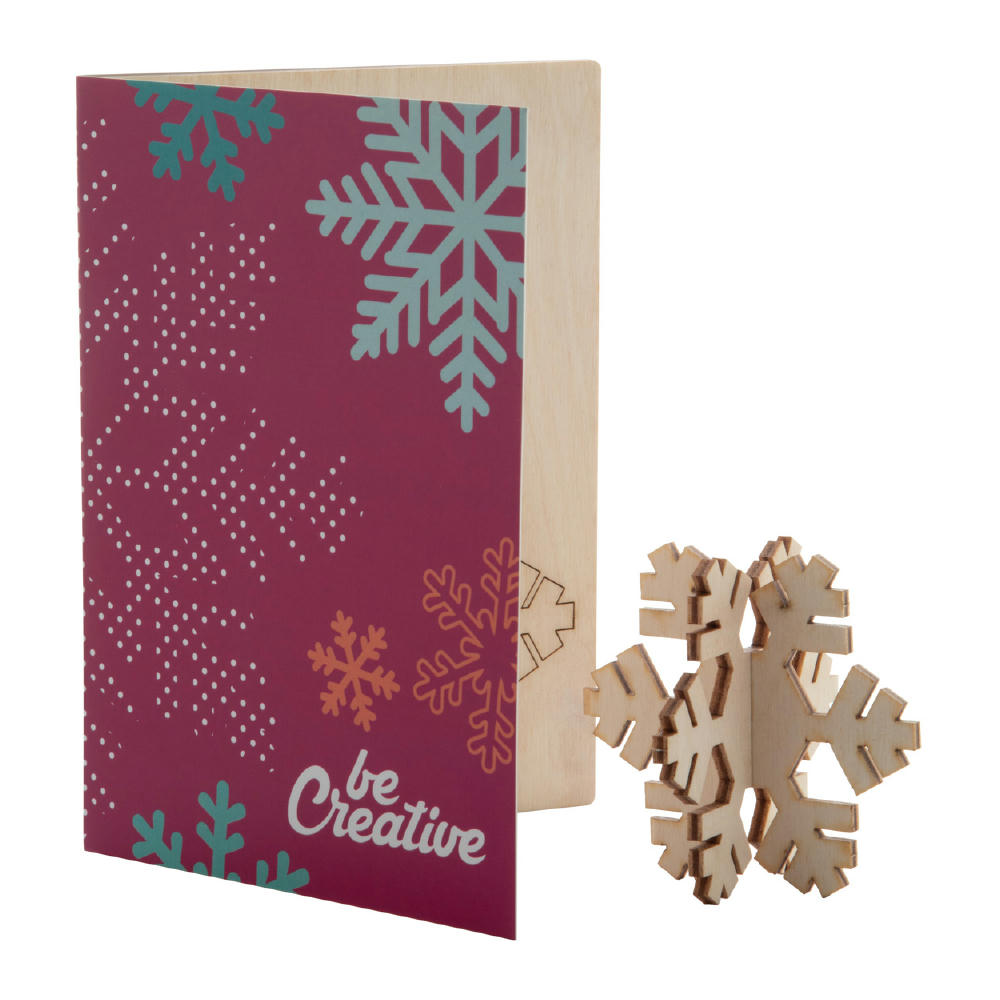 Weihnachtskarte, Schneeflocke CreaX