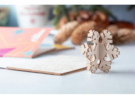 Weihnachtskarte, Schneeflocke CreaX