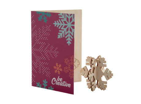 Weihnachtskarte, Schneeflocke CreaX