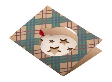 Weihnachtskarte, Kugel TreeCard Eco