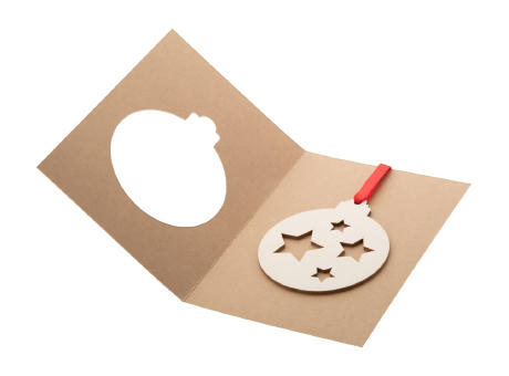 Weihnachtskarte, Kugel TreeCard Eco
