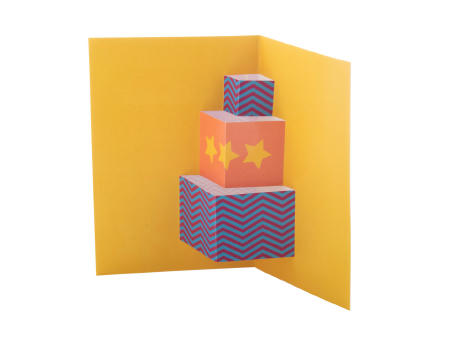 3D Weihnachtskarte Geschenk Dimensions