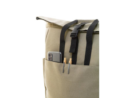 Recycelten Canvas Rucksack Rebyss Roll