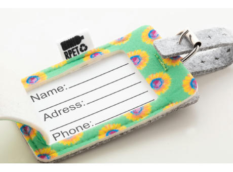 individueller RPET Kofferanhänger CreaFelt Tag