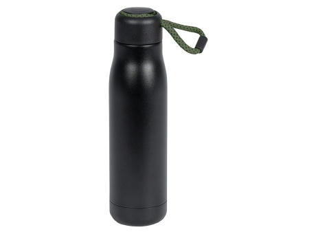 Trinkflasche "Strap" 500 ml, grüne Schlaufe
