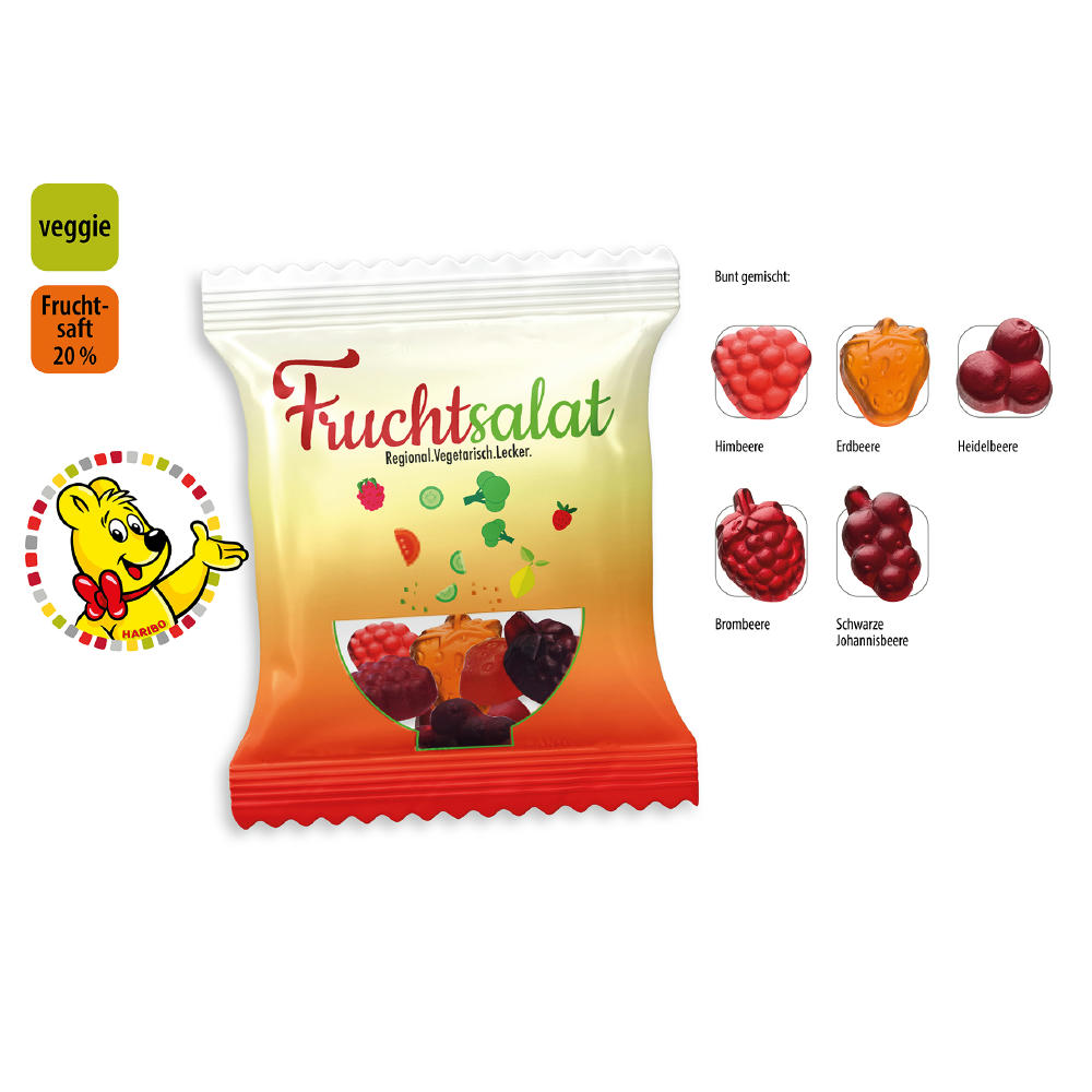 HARIBO Fruitmania Berry Werbetüte,   12 g, Inhalt: HARIBO Fruitmania Berry