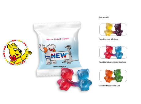 HARIBO Bärchen-Pärchen Werbetüte,   1 Stück, Inhalt: HARIBO Bärchen-Pärchen