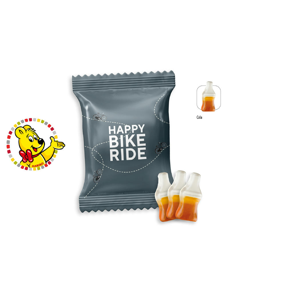 HARIBO Happy Cola Werbetüte,   3 Stück, Inhalt: HARIBO Happy Cola