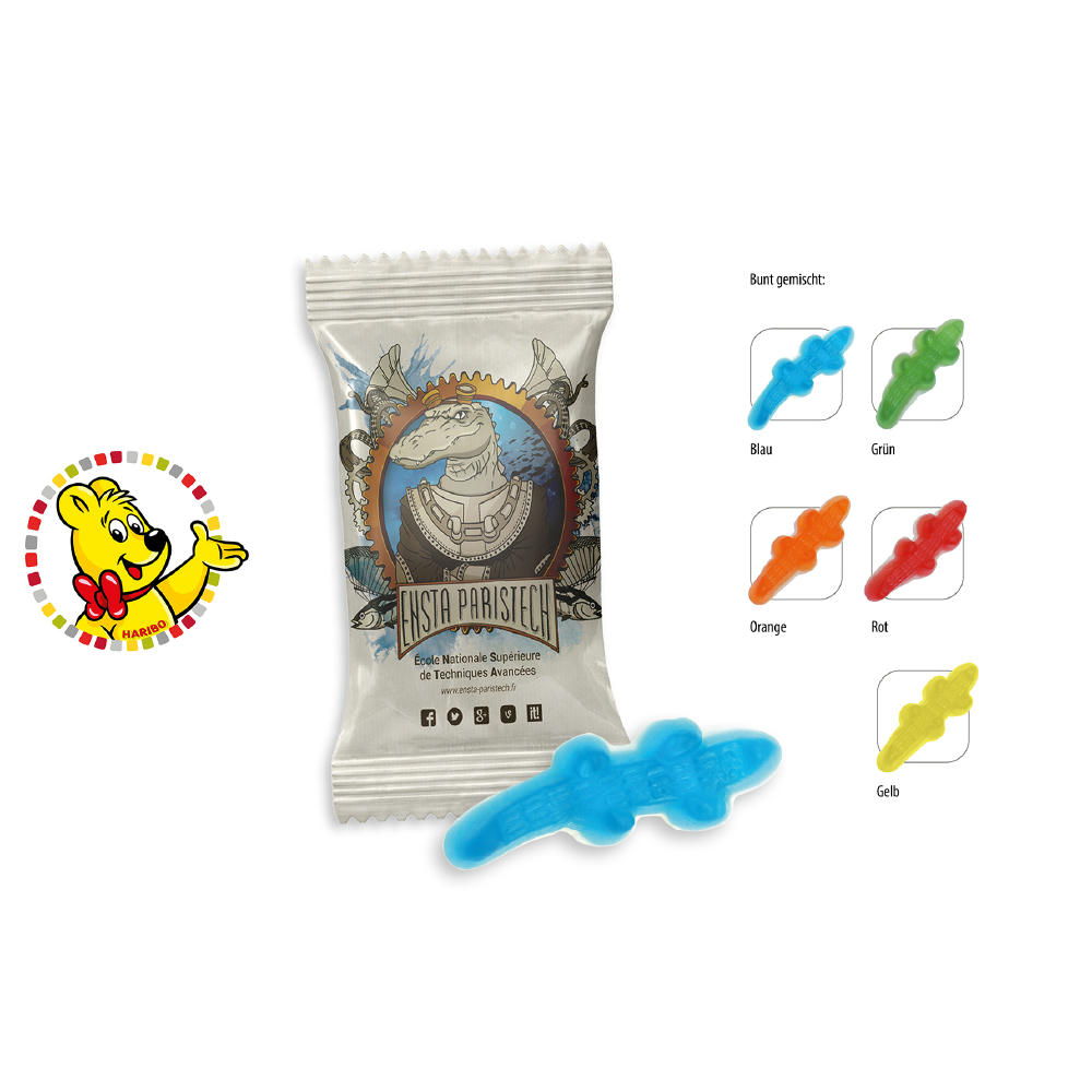 HARIBO Croco Werbetüte,   1 Stück, Inhalt: HARIBO Croco