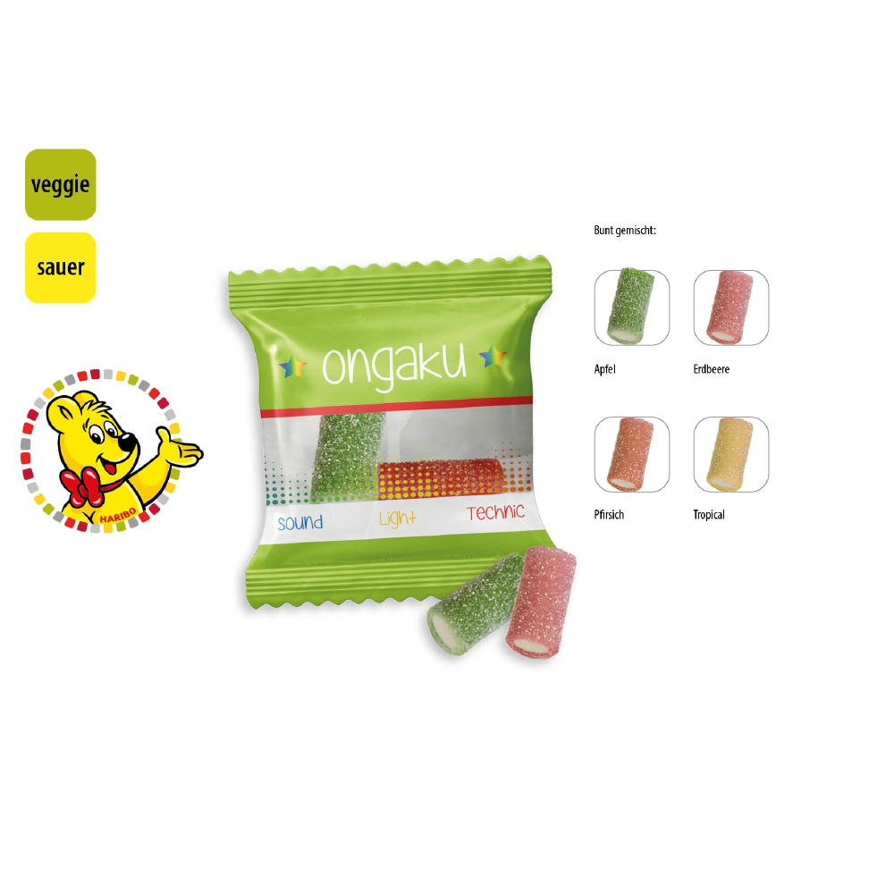 HARIBO Rainbow Fizz Werbetüte,   2 Stück, Inhalt: HARIBO Rainbow Fizz