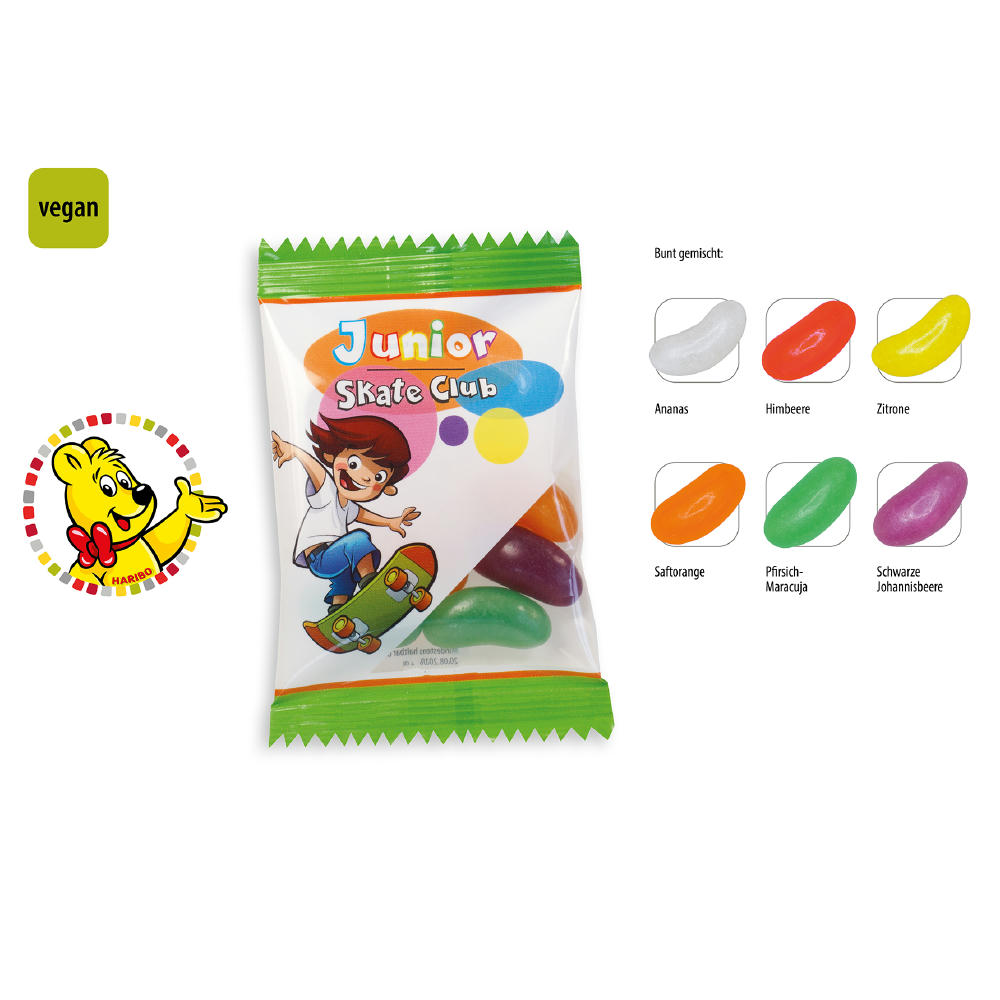HARIBO Jelly Beans Werbetüte,   10 g, Inhalt: HARIBO Jelly Beans