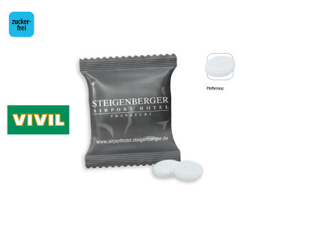 VIVIL Extra Strong zuckerfrei 2 Stück Werbetüte,   2 Stück, Inhalt: VIVIL Extra Strong, zuckerfrei