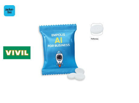 VIVIL Extra Strong zuckerfrei 10 g Werbetüte,   10 g, Inhalt: VIVIL Extra Strong, zuckerfrei