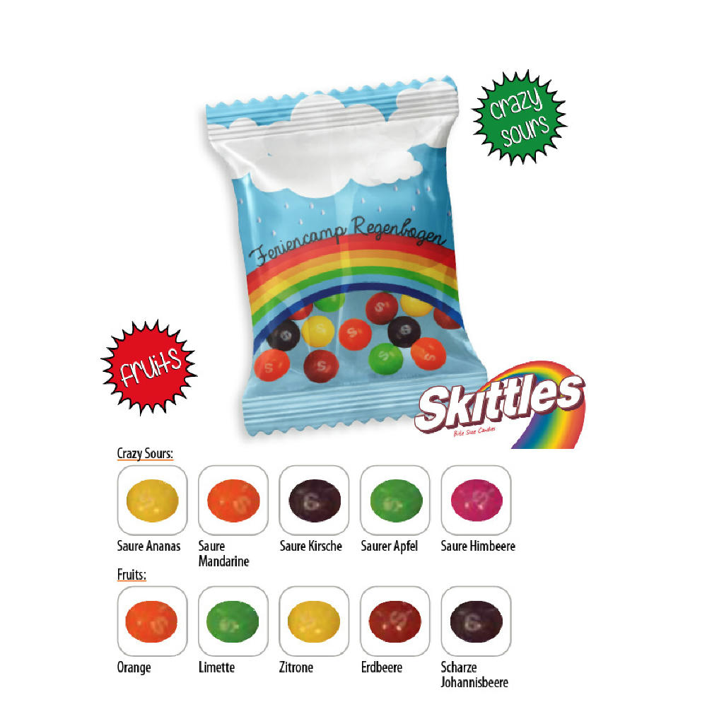 Skittles Werbetüte,   9 g, Inhalt: Skittles "Fruits"