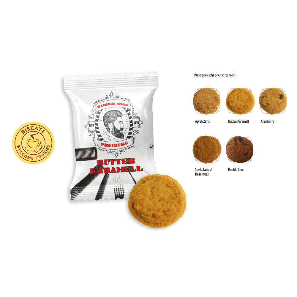 Coffee Cookies Flowpack,   1 Stück, Inhalt: Coffee Cookies Apfel, Zimt