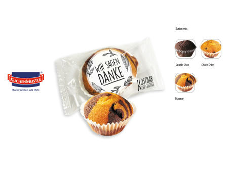 Mini Muffin im Flowpack,   1 Stück, Inhalt: Mini Muffin Double Choc