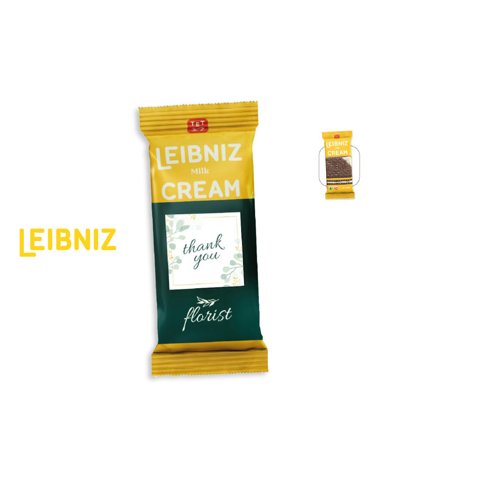 LEIBNIZ Milk Cream 2er Pack mit Werbebanderole,   38 g, Inhalt: LEIBNIZ Milk Cream