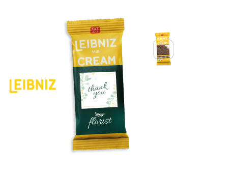 LEIBNIZ Milk Cream 2er Pack mit Werbebanderole,   38 g, Inhalt: LEIBNIZ Milk Cream