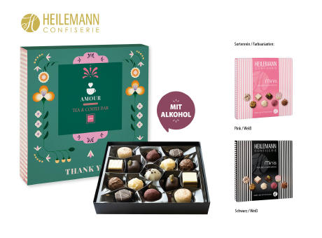 Heilemann Mini Pralinés im Schuber,   91 g, Inhalt: Heilemann Mini Pralinés