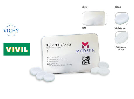 Visitbox, blank 27 g, Inhalt: VIVIL Extra Strong, zuckerfrei (Dose)