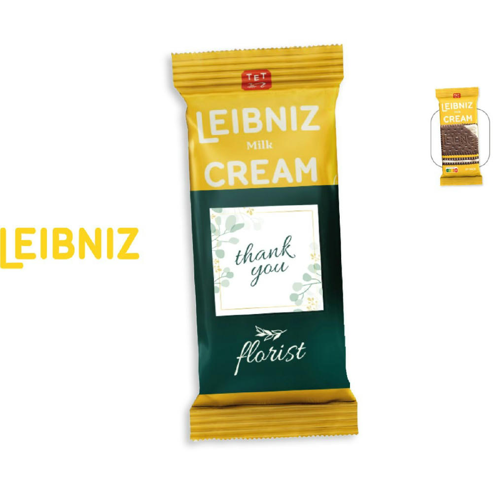 LEIBNIZ Milk Cream 2er Pack mit Werbebanderole,   38 g, Inhalt: LEIBNIZ Milk Cream