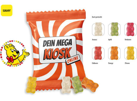HARIBO Saure Goldbären Werbetüte,   10 g, Inhalt: HARIBO Saure Goldbären