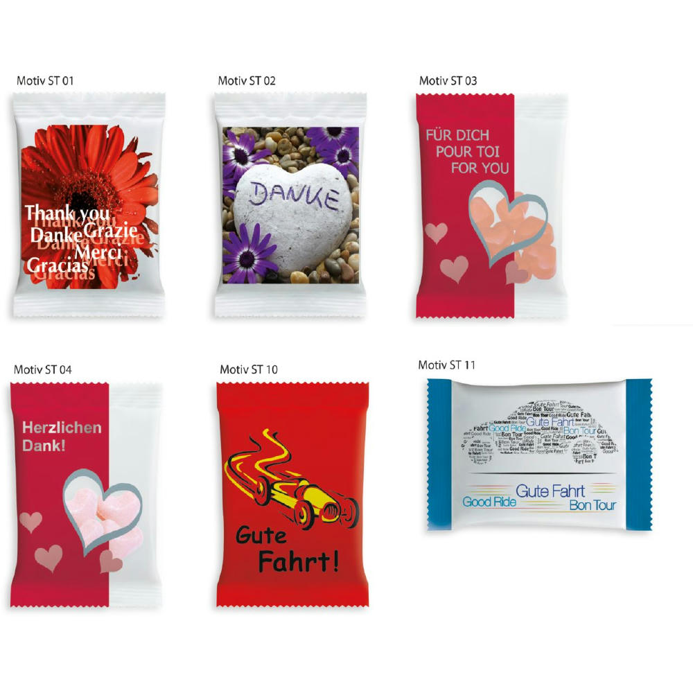 HARIBO Werbetüte Standardmotiv,   10 g, Inhalt: HARIBO Herzen sortenrein