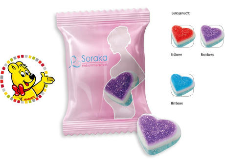 HARIBO Schaumzucker Herzen Werbetüte,   1 Stück, Inhalt: HARIBO  Schaumzucker Herzen