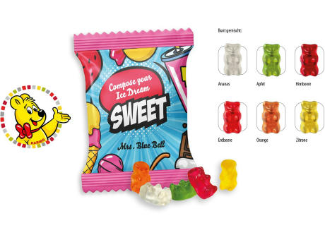 HARIBO Mini Goldbären Werbetüte,   6,5 g, Inhalt: HARIBO Mini Goldbären bunt gemischt