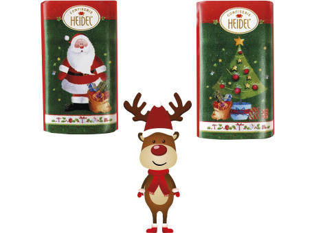 Tisch Adventskalender HEIDEL aus 100% Papier Standardmotiv,   72 g, Inhalt: Heidel Schokoladentäfelchen